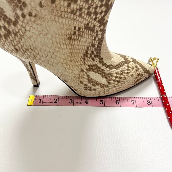 PARIS TEXAS Animal Print Embossed Leather Ankle Boots EU 39.5 US 9.5 Neutral NWT - Picture 11 of 13